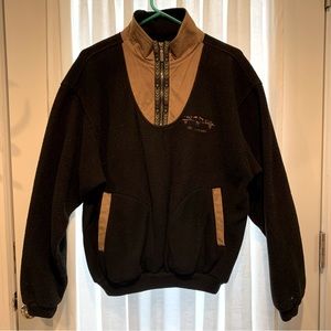 Vail Colorado pullover southwestern style fleece jacket with zipper neck